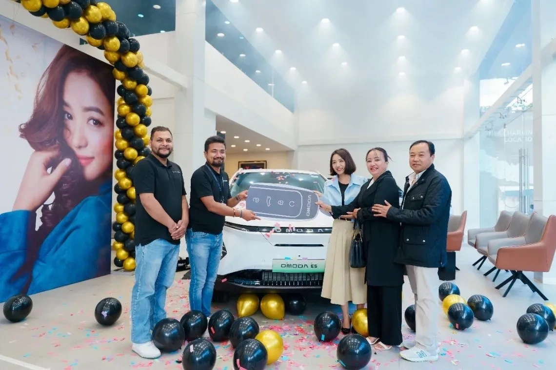 Nepalese Actress Alisha Rai Brings Home the New Omoda E5